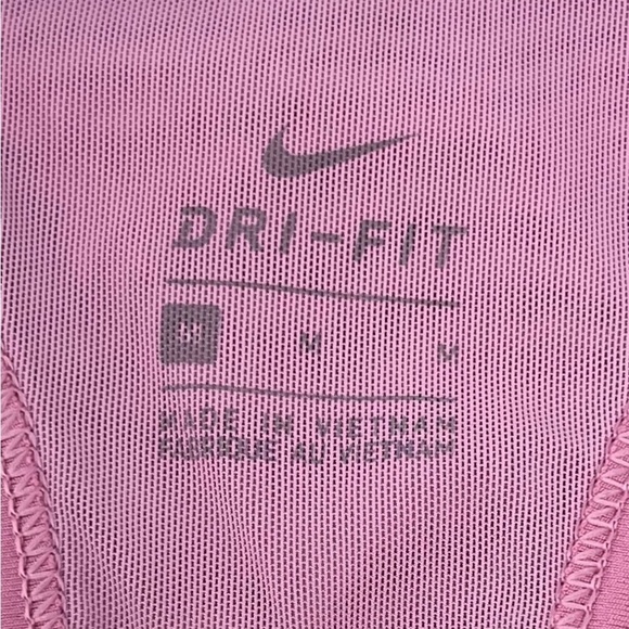 Nike Dri Fit Mesh Ombré Velvet Trim Sports Bra Size Medium - Picture 3 of 3